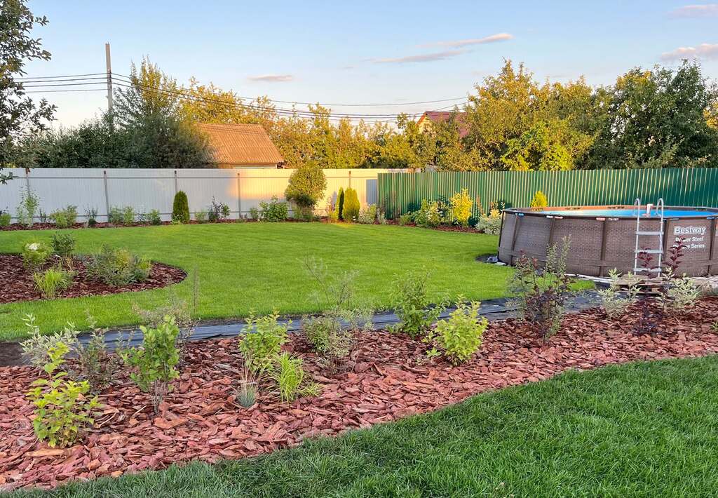 Газон и посадка растений